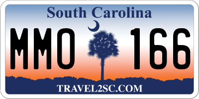 SC license plate MMO166