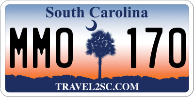 SC license plate MMO170
