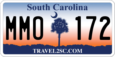 SC license plate MMO172