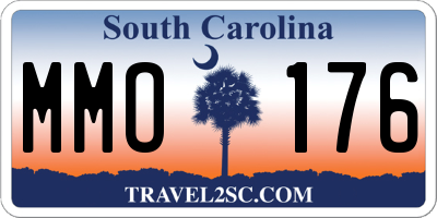 SC license plate MMO176