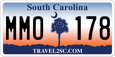 SC license plate MMO178