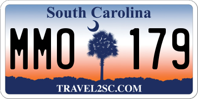 SC license plate MMO179