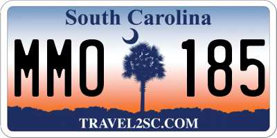SC license plate MMO185