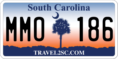 SC license plate MMO186
