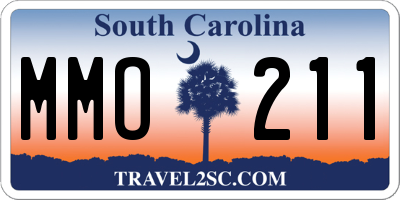 SC license plate MMO211