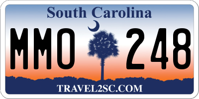 SC license plate MMO248