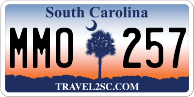 SC license plate MMO257