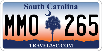 SC license plate MMO265