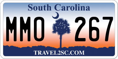 SC license plate MMO267