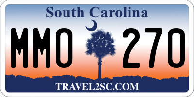 SC license plate MMO270