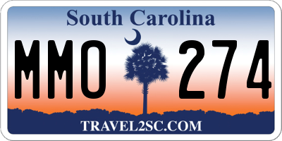 SC license plate MMO274