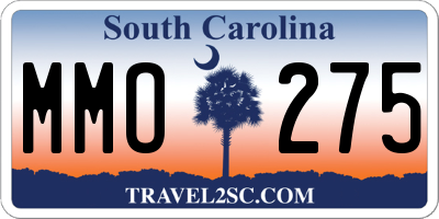 SC license plate MMO275