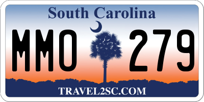 SC license plate MMO279
