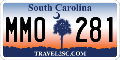 SC license plate MMO281