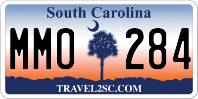 SC license plate MMO284