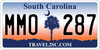 SC license plate MMO287