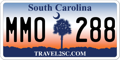 SC license plate MMO288