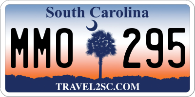 SC license plate MMO295