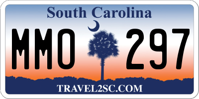 SC license plate MMO297