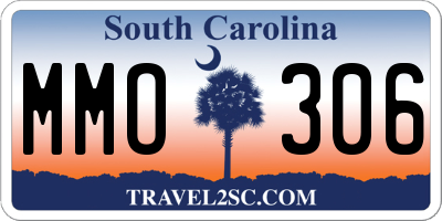 SC license plate MMO306