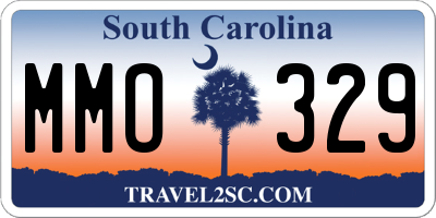 SC license plate MMO329