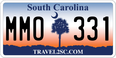 SC license plate MMO331