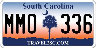 SC license plate MMO336