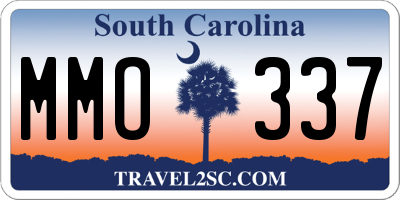 SC license plate MMO337