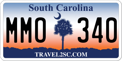 SC license plate MMO340