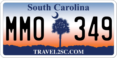 SC license plate MMO349