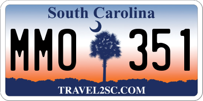 SC license plate MMO351