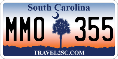 SC license plate MMO355