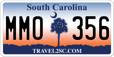 SC license plate MMO356