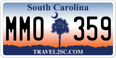 SC license plate MMO359