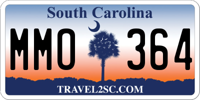 SC license plate MMO364