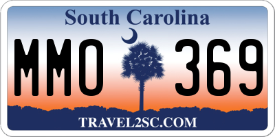 SC license plate MMO369