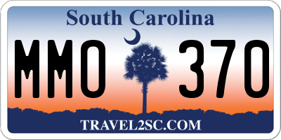 SC license plate MMO370