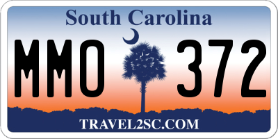 SC license plate MMO372