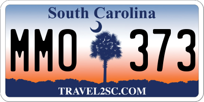 SC license plate MMO373