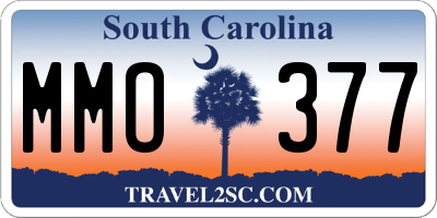 SC license plate MMO377