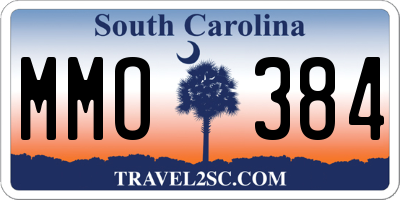 SC license plate MMO384