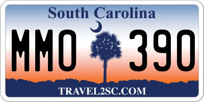 SC license plate MMO390