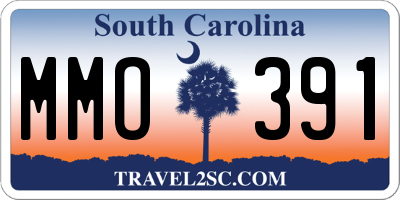 SC license plate MMO391