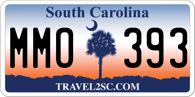 SC license plate MMO393