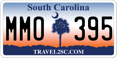 SC license plate MMO395