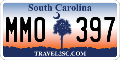 SC license plate MMO397