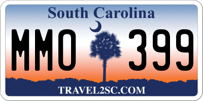 SC license plate MMO399