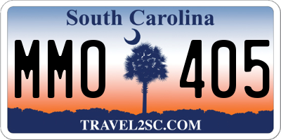 SC license plate MMO405