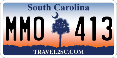 SC license plate MMO413