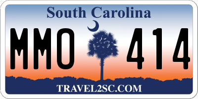 SC license plate MMO414